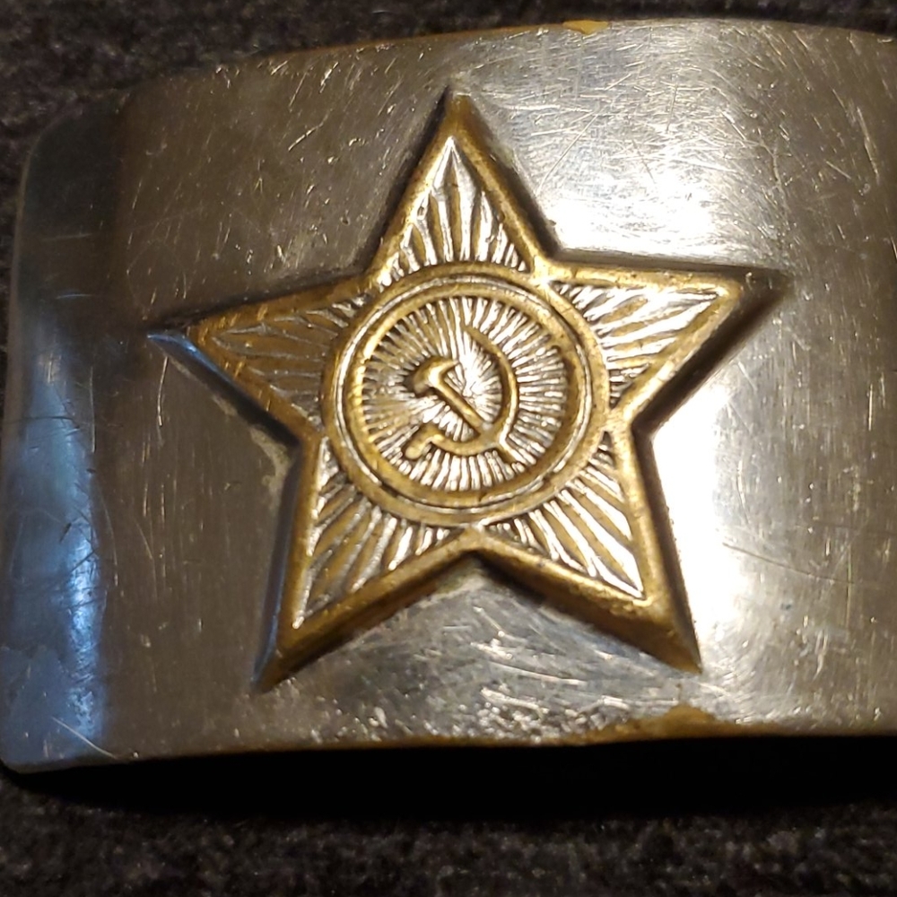 VINTAGE USSR Silver Buckle - Picture 2 of 4